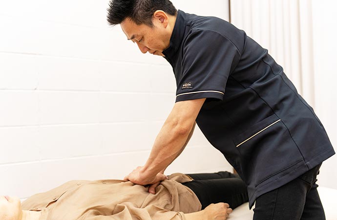 横隔膜・腹直筋・骨盤・足首・手首の硬さやコリ