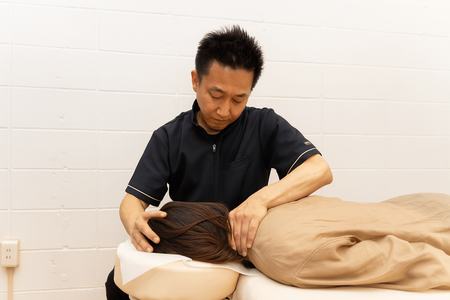 首の激痛と頭痛 豊橋市で頚椎調整による根本改善